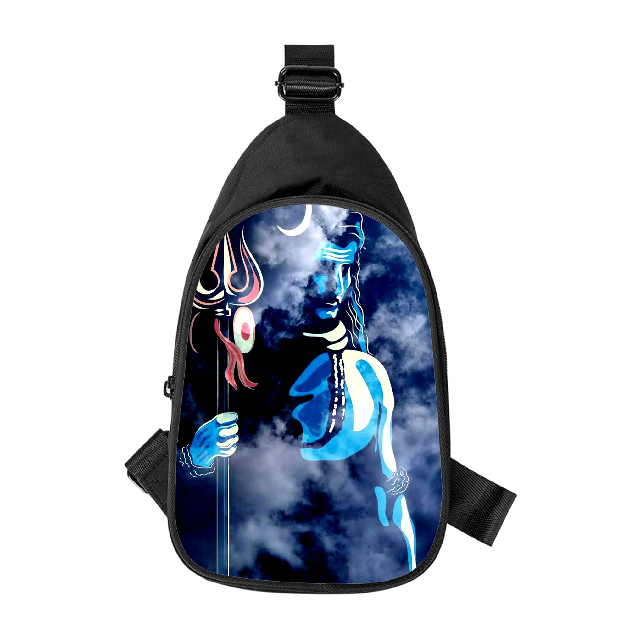 Shiva 3D-Druck neue Männer Kreuz Brusttasche diagonal Frauen Umhängetasche Ehemann Schule Hüft tasche männliche Brust packung