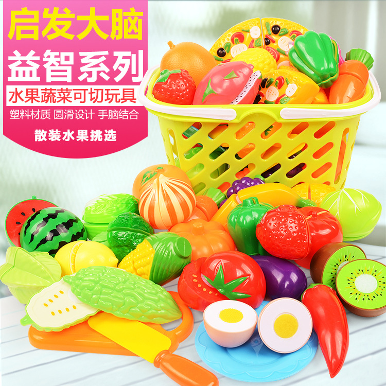 Mô Phỏng Bếp Giả Đồ Chơi Gỗ Trò Chơi Cổ Điển Montessori Đồ Chơi Giáo Dục Cho Trẻ Em Trẻ Em Tặng Cắt, Hoa Quả