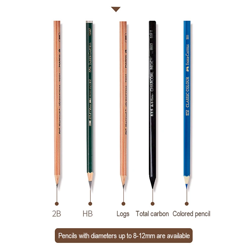 1Pc Doppio Foro Temperamatite Penna Trasparente Coltello Studente per Bambini Taglio Manuale Temperamatite Materiale Scolastico di Cancelleria
