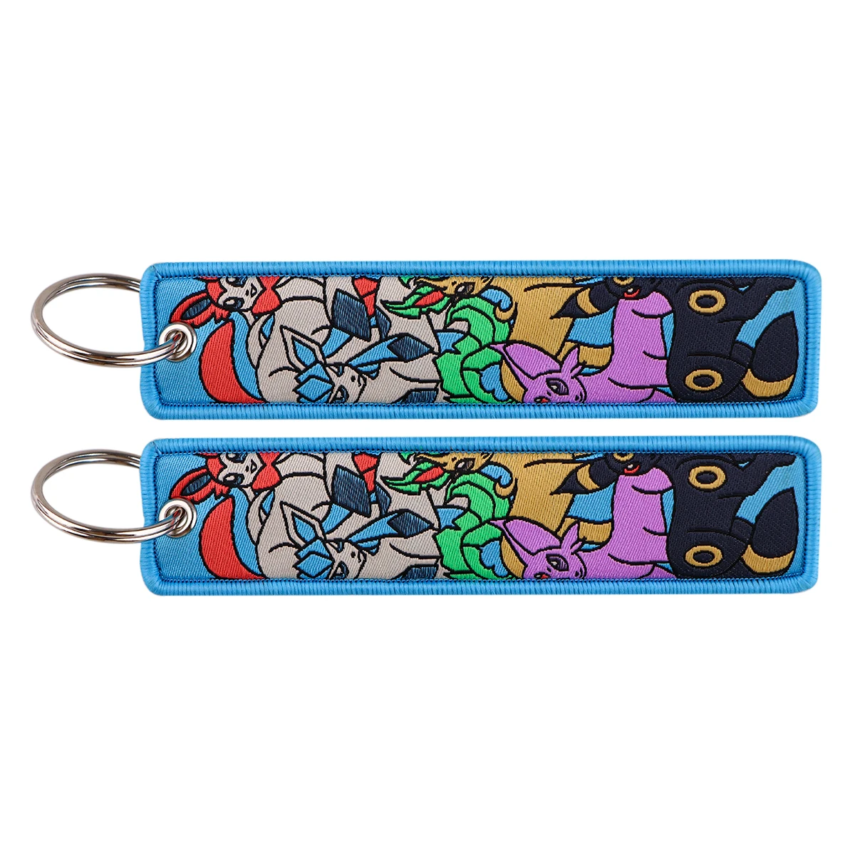 Lindo Anime etiqueta para llave bordado llavero para motocicletas coches bolsa mochila Chaveiro bordado llaveros regalos de moda