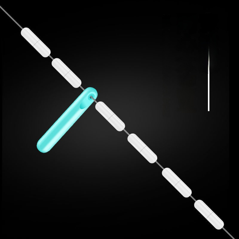 300 ชิ้นซิลิโคน Space Bean รูปไข่ Stopper Bobber อาชีพตกปลาลอยความต้านทาน Anti - Strand สายปลาตกปลาเกียร์