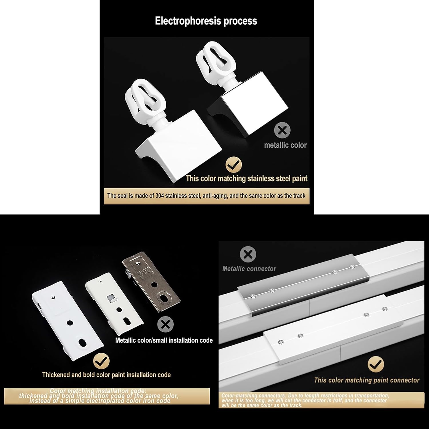 de rieles de cortina de aluminio para montaje en el techo, ondulado, ondulado, con juego de cinta, 100-600 cm, ajustable, blanco