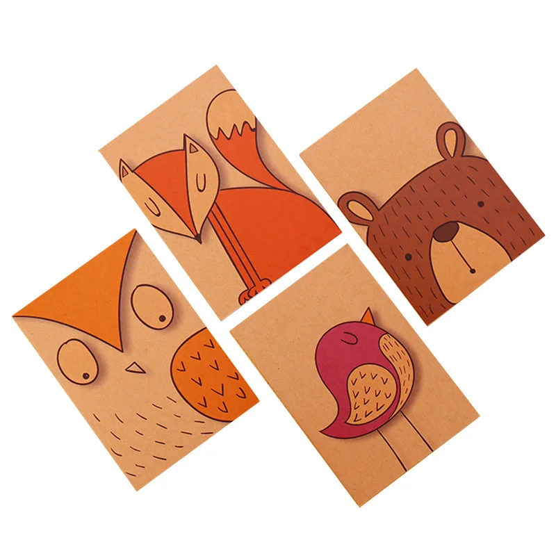 10Pcs Compact and Adorable Kraft Pocket Notebooks, Each Containing 64K(16 Sheets) of Unlined Paper, Ideal for Sttudents, Travele