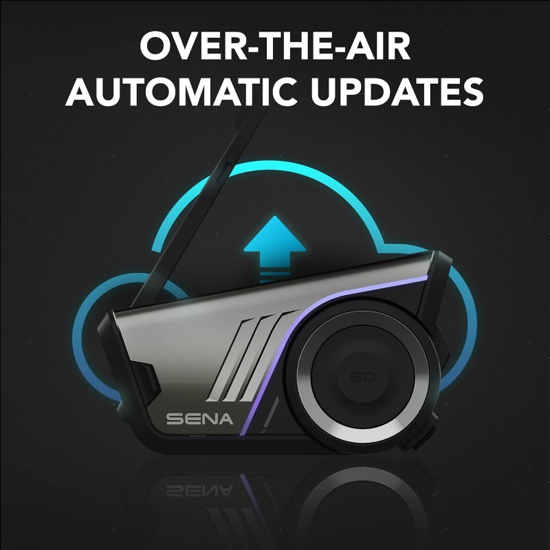 60S Motorcycle Communication Headset with Wave, Mesh, and Bluetooth Intercom, 2nd Generation Sound by Harman Kardon