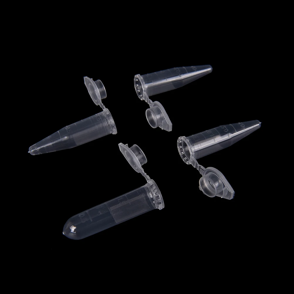 Prova di centrifuga in plastica da 50 pezzi da 1,5 ml con tappo a scatto, contenitore per fiale, forniture da laboratorio