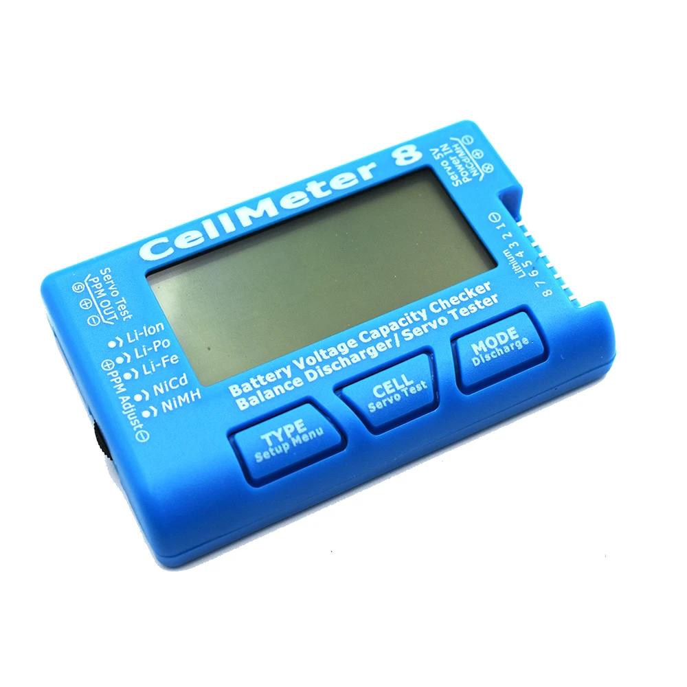 RC CellMeter-8 1-8S измеритель напряжения емкости аккумулятора LiPo li-lon NiMH метр 8, высокое качество, оптовая продажа