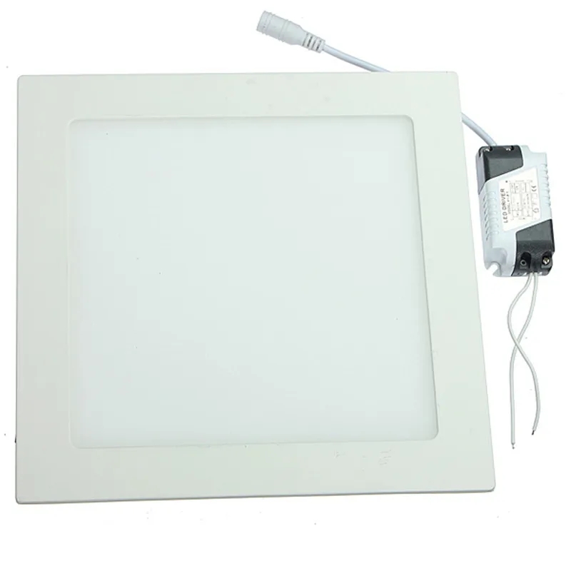 Ultradünnes Design, dimmbar, 3 W, 6 W, 9 W, 12 W, 15 W, 25 W, LED-Deckeneinbauleuchte, quadratisches LED-Panel-Licht, kostenloser Versand