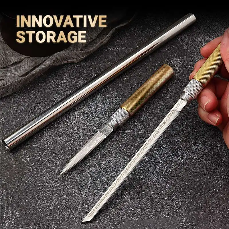 Cuchillo multiusos hecho a mano de doble cabezal Handgefertigtes Mehrzweck-Doppelkopfmesser