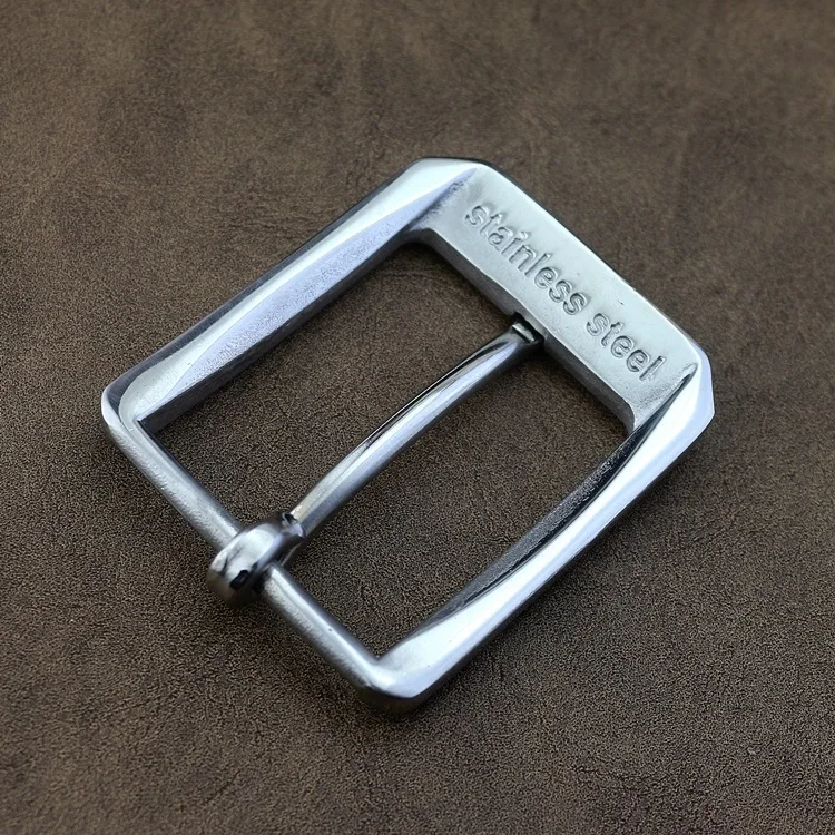 Deepeel 40mm fivelas de cinto de aço inoxidável sólido jean cintura fechos terno calças pino fivela diy acessórios de artesanato de couro
