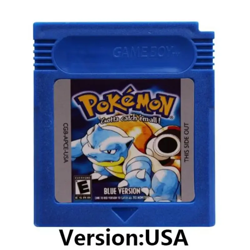 GBC 16-bit video game cartridge,Pokémon console card,red,blue,crystal,gold,green,silver,yellow,with multiple languages