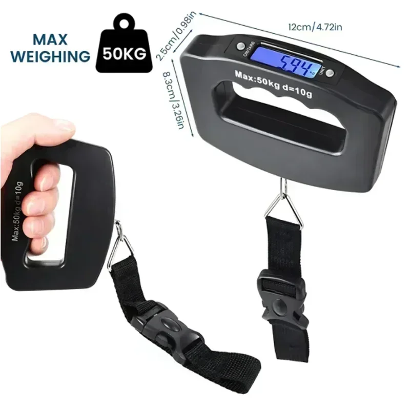Hanging Scales Digital Luggage Scale Electronic Portable Suitcase Travel Weighs With Backlight Electronic Travel