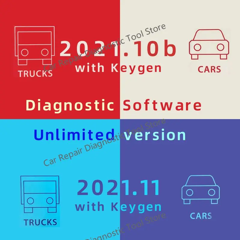 2024 Auto+2021.11+COM + Delphis 2021.10b con keygen + W0W 5.0012 Software DS 150 OBD2 Herramienta de diagnóstico Compatible con Bluetooth