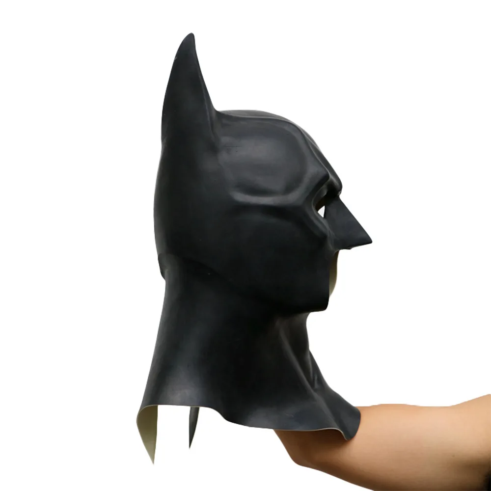 หน้ากากค้างคาวหมวก Latex วัสดุผู้ใหญ่ฮาโลวีนคอสเพลย์ Props Bruce Wayne หน้ากากเต็มหน้า Masquerade Camouflage Party เครื่องแต่งกาย