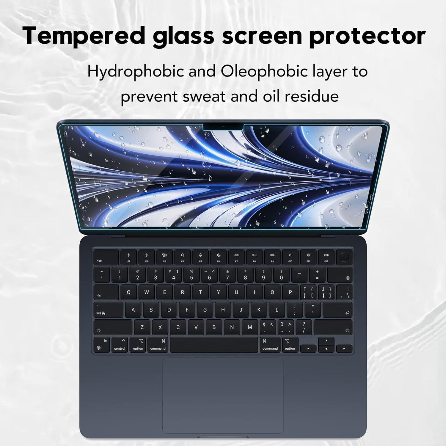 Szkło hartowane 9H do MacBooka Air 13,6 cala 2024 Ochrona ekranu notebooka M3 Chip Model A3113 Laptop HD Przezroczysta folia bez pęcherzyków powietrza