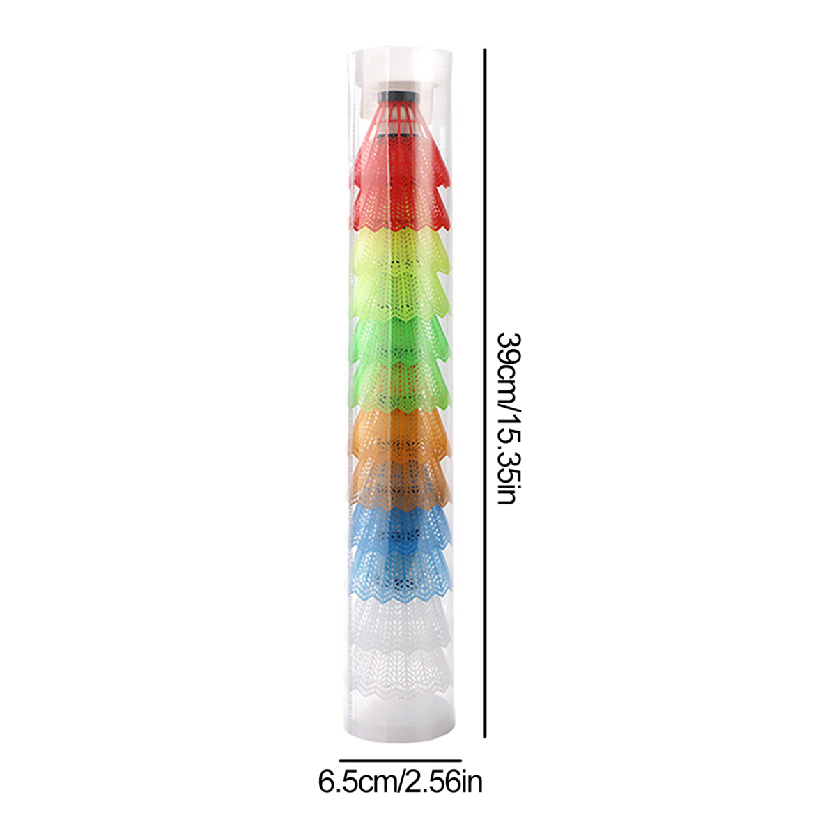 12 pièces/ensemble balle de Badminton balle de Badminton en plastique jaune blanc étudiant balle de Badminton en Nylon balles en mousse jeux de Sport de loisirs