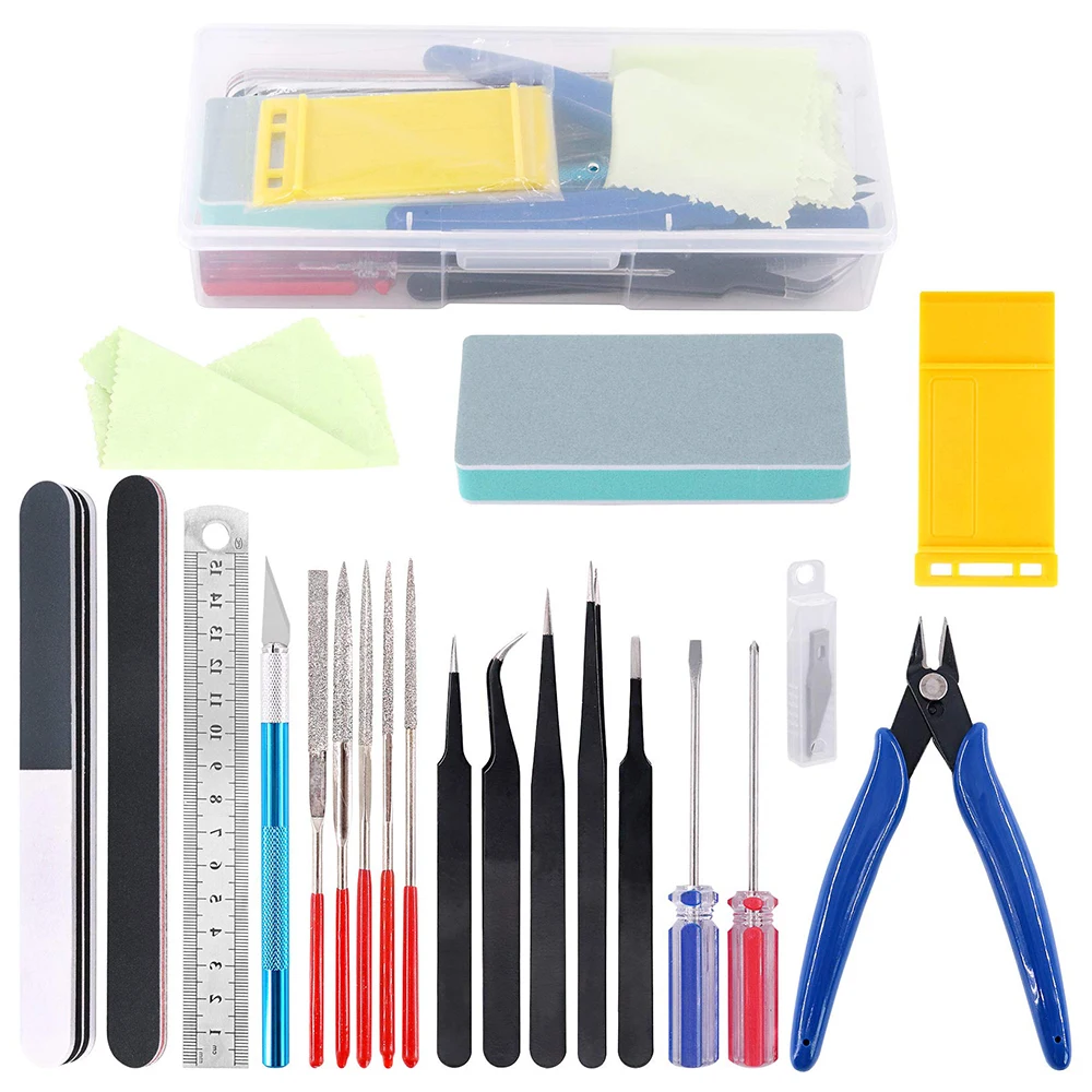 Mehrere Modelle 3D-Drucker-Werkzeugsatz Trimmmesser Schaber Reinigungsnadel Pinzette Zange Entgratungsset DIY 3D-Druckwerkzeuge