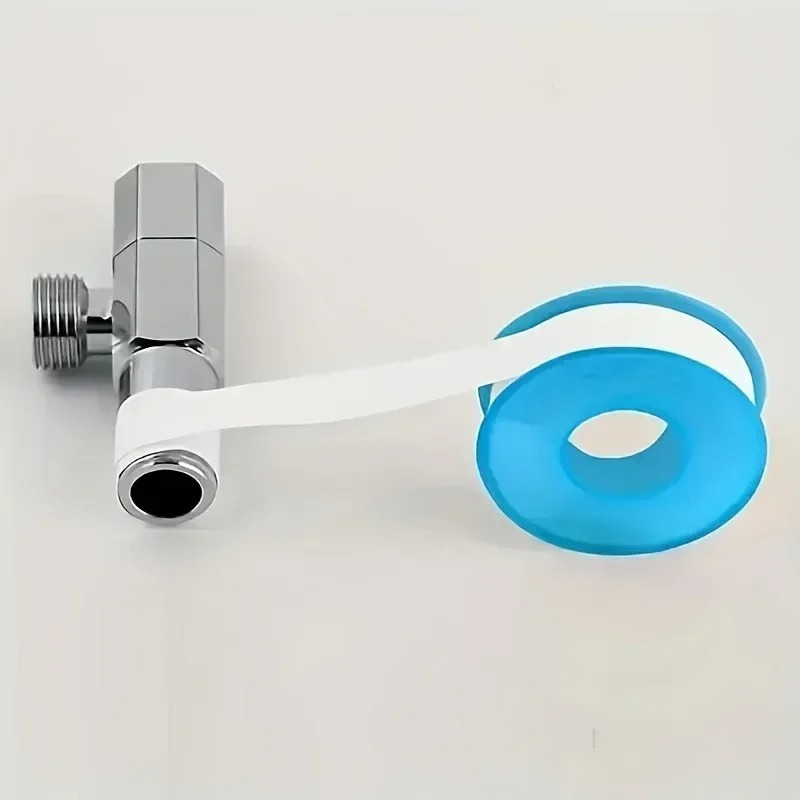Cinta de sellado de rosca de 10 piezas: cinta adhesiva de plomería impermeable a prueba de fugas para accesorios de tubería, reparación y adhesivos sin aceite