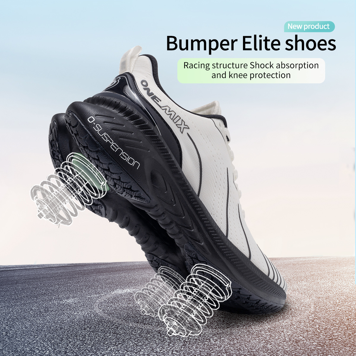 ONEMIX Neue Dämpfung Laufschuhe Für Männer Geeignet Schwere Läufer Lace Up Sport Frauen Nicht-slip Outdoor Sportlich Männlichen turnschuhe