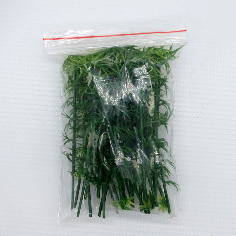 20 stücke Kunststoff Miniatur Modell Baum Bambus Zug Eisenbahn Layout Sand Tabelle Decor Zubehör Spielzeug Hobbies Dioramen 9-12cm Gemischt