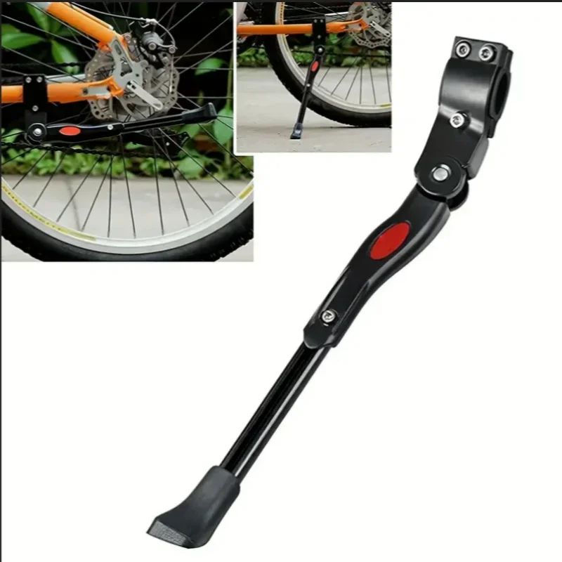 Ständer aus Aluminiumlegierung, verstellbare Länge der Fahrrad-Hinterhalterung, MTB 26-Zoll-Fahrradseitenstütze