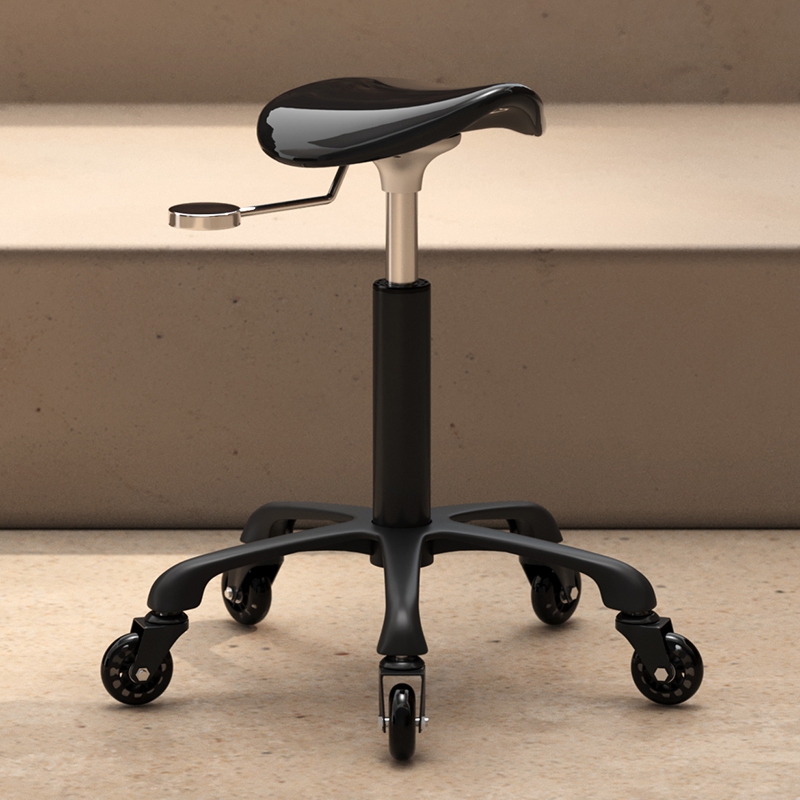 2025 アップグレード人間工学に基づいた理髪スツール、サイレントホイール油圧リフト理髪椅子、ホームサロン/理髪店/ネイルスタジオ用