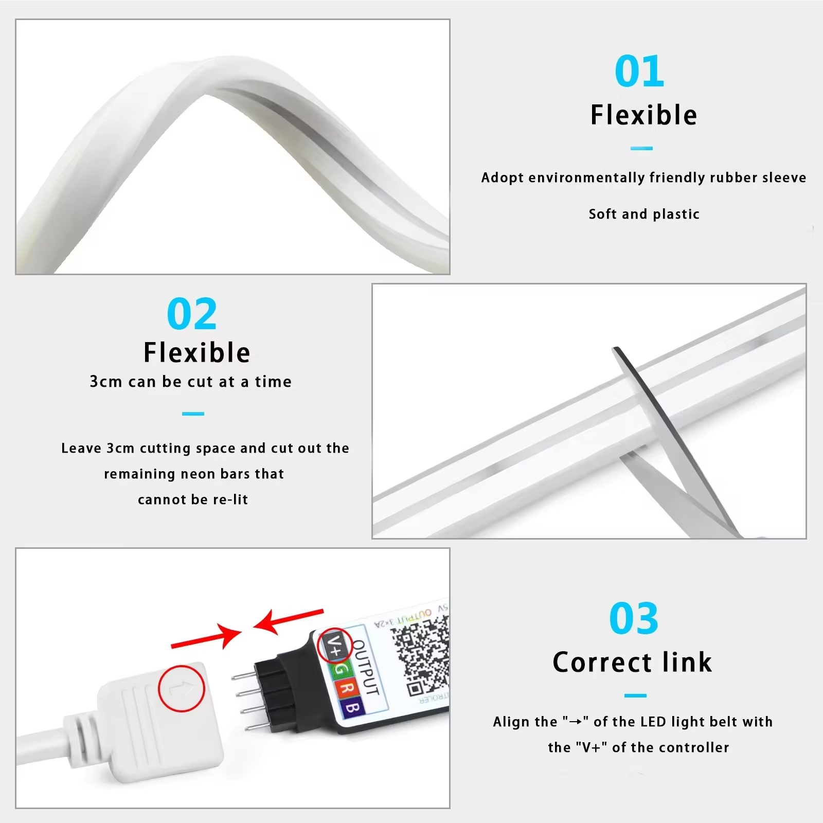 5V USB RGB néon LED bande Tuya App contrôle 16 couleurs Dimmable bricolage étanche Flexible RGB ruban ruban néon pour la décoration de la pièce