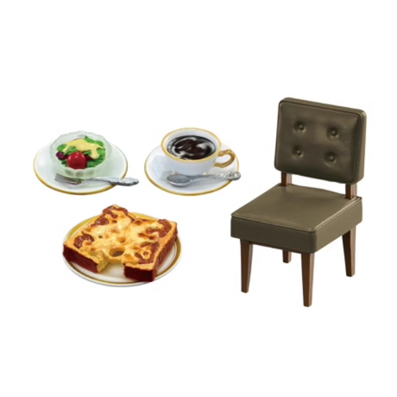 Genuíno re-ment miniatura marufuku café cena caixa cega gachapon brinquedo decoração diy acessórios