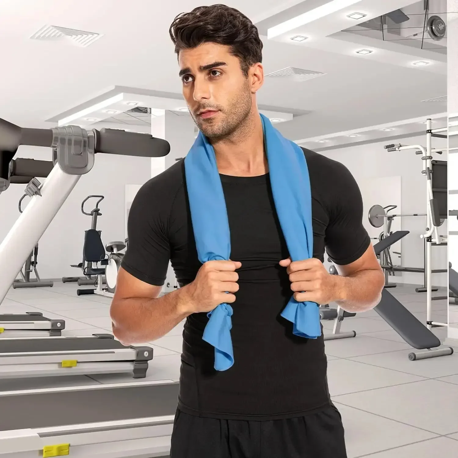 Asciugamano in microfibra ultraassorbente per sport e attività all'aperto: asciugatura rapida, compatto