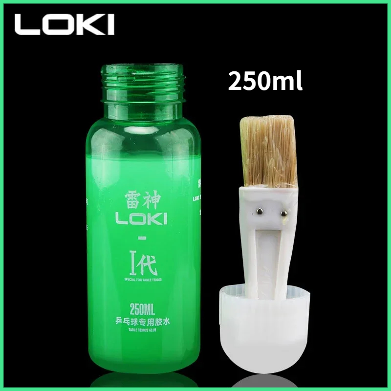 LOKI 250ml Booster de Tennis de Table professionnel avec brosse Booster adhésif en caoutchouc de Ping-Pong biologique colle éponge en caoutchouc de Ping-Pong