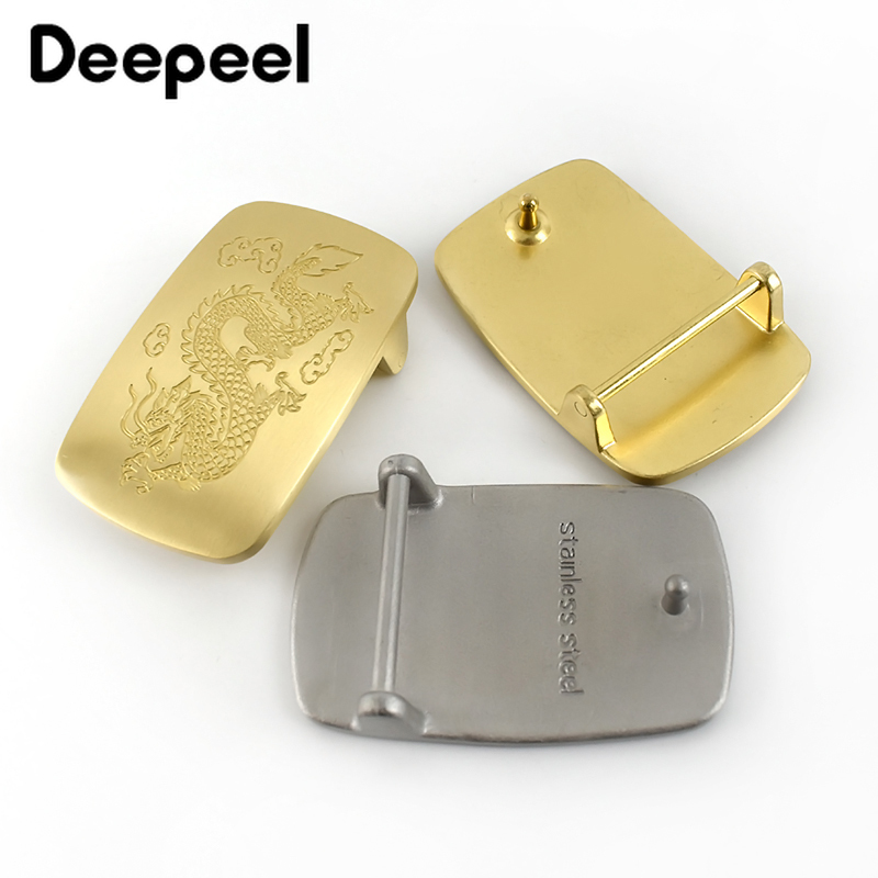 1 Máy Tính Deepeel ID39mm Cao Cấp Đồng Nam Dây Đai Khóa Số Cho 37-38Mm Thắt Lưng Đầu tự Làm Quần Jean Da Thủ Công Phụ Kiện