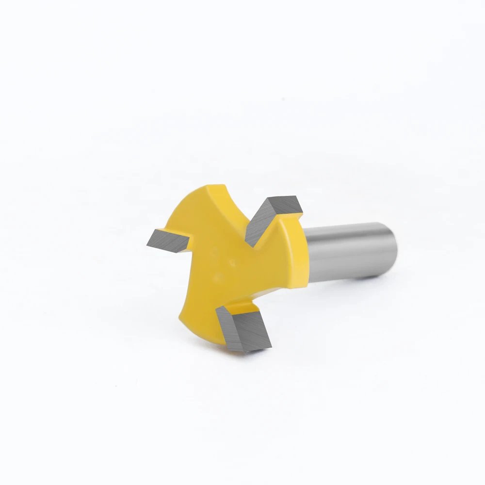 LAVIE 1PC 8mm Shank 3 ฟัน T-Slot Router Bit Milling Straight Edge Slotting เครื่องตัดตัด Handle สําหรับงานไม้