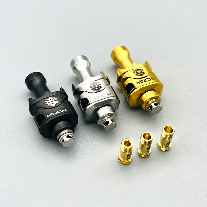 DSX Monarchy MOBB MS RBA Scepter Style RBA Bridge 316SS para Billet BB Boro Mod PCS con 4 pines de aire 2,5/3/3,5/4 mm