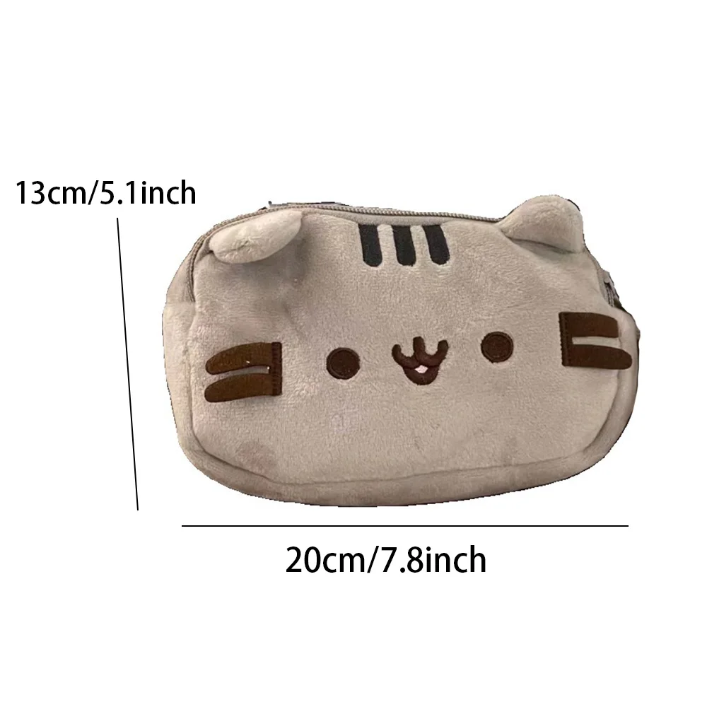1PC Cute Cat-Themed Soft Pencil Case & Desk Organizer - Perfect for Daily Office Use