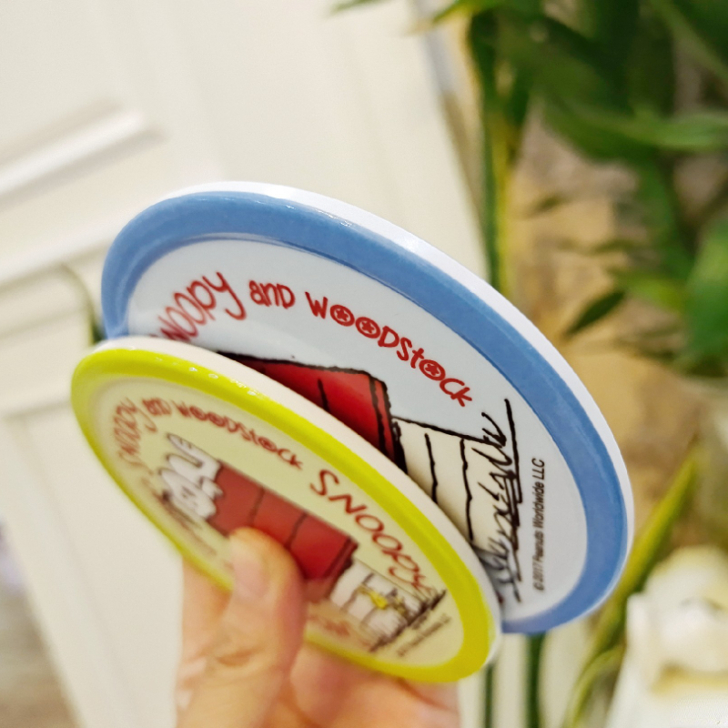 Snoopy Coaster Anime Coffee Cup Heat Insulation Table Mat Drink Cup Non Slip Pot Holder Thicken Table Placemat Accessories Gift