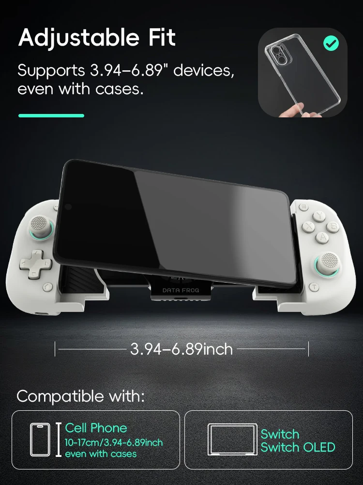 Controlador inalámbrico DATA FROG X3 para controlador de juego Android para Samsung Galaxy para PUBG móvil para interruptor/interruptor OLED