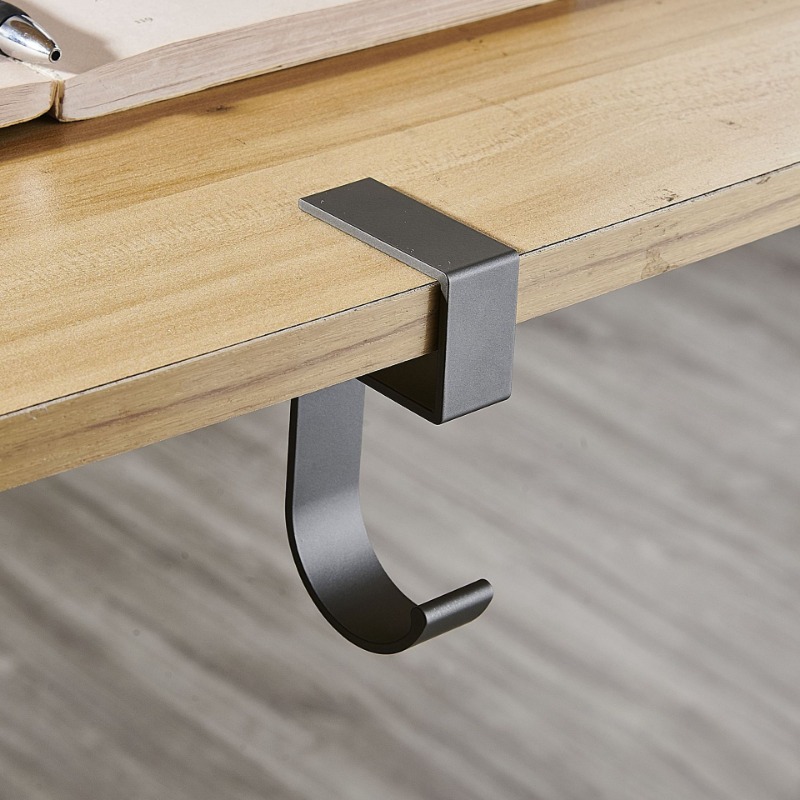 5 em forma de mesa borda gancho estudante mesa lateral pendurado saco removível bolsa de escritório suportes ganchos de mesa organizador de mesa de escritório