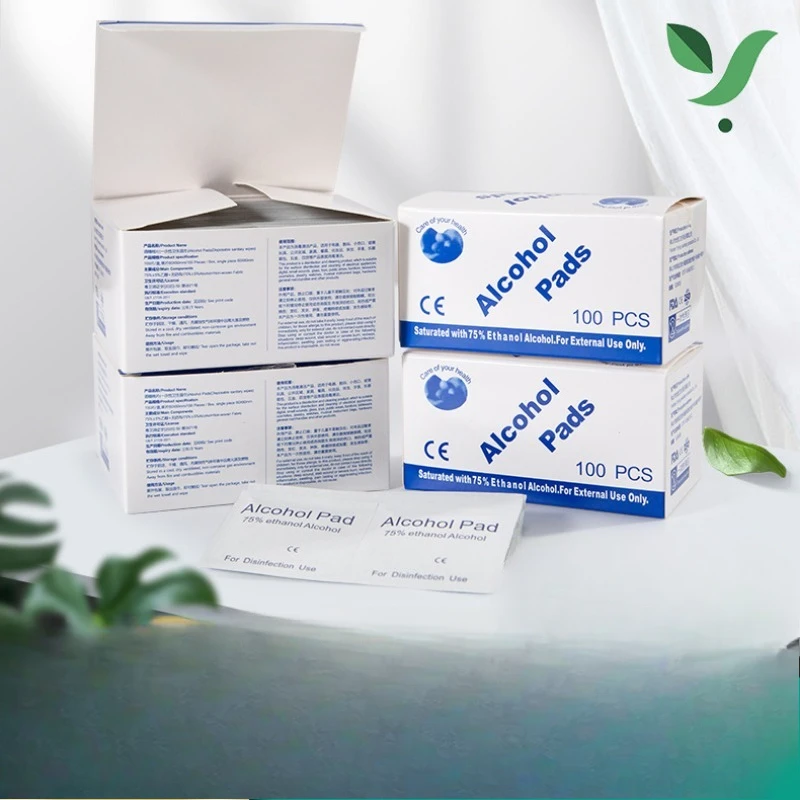 Papel de algodón para desinfección de alcohol al 75%, desinfección desechable, gafas para pantalla de teléfono móvil, limpieza de orificios para los oídos, desinfección alcoh