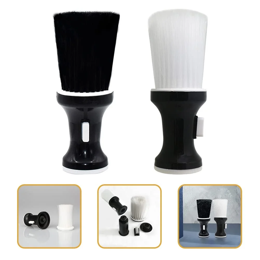 Kapper Gebroken Haar Stofdoek Borstel Zwart Kappers Veeg Hals Haar Reiniging Stofdoek Haar Knippen Scheerkwast Styling Tools