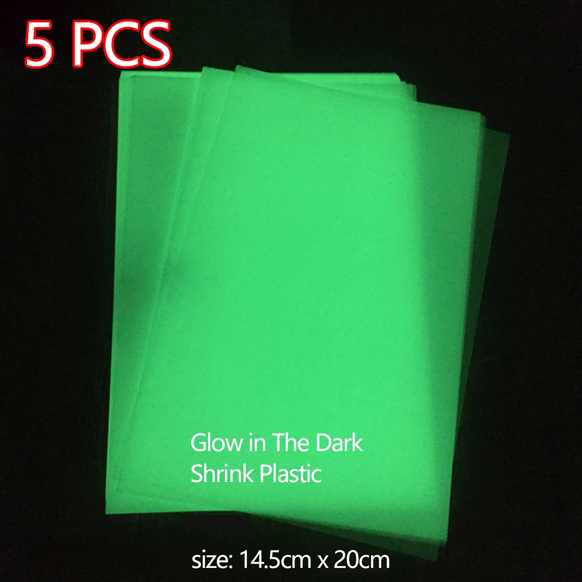 5 pçs folhas de plástico retrátil diversão filme térmico retrátil folhas translúcidas em branco filme de arte retrátil papel para diy 14.5x20cm