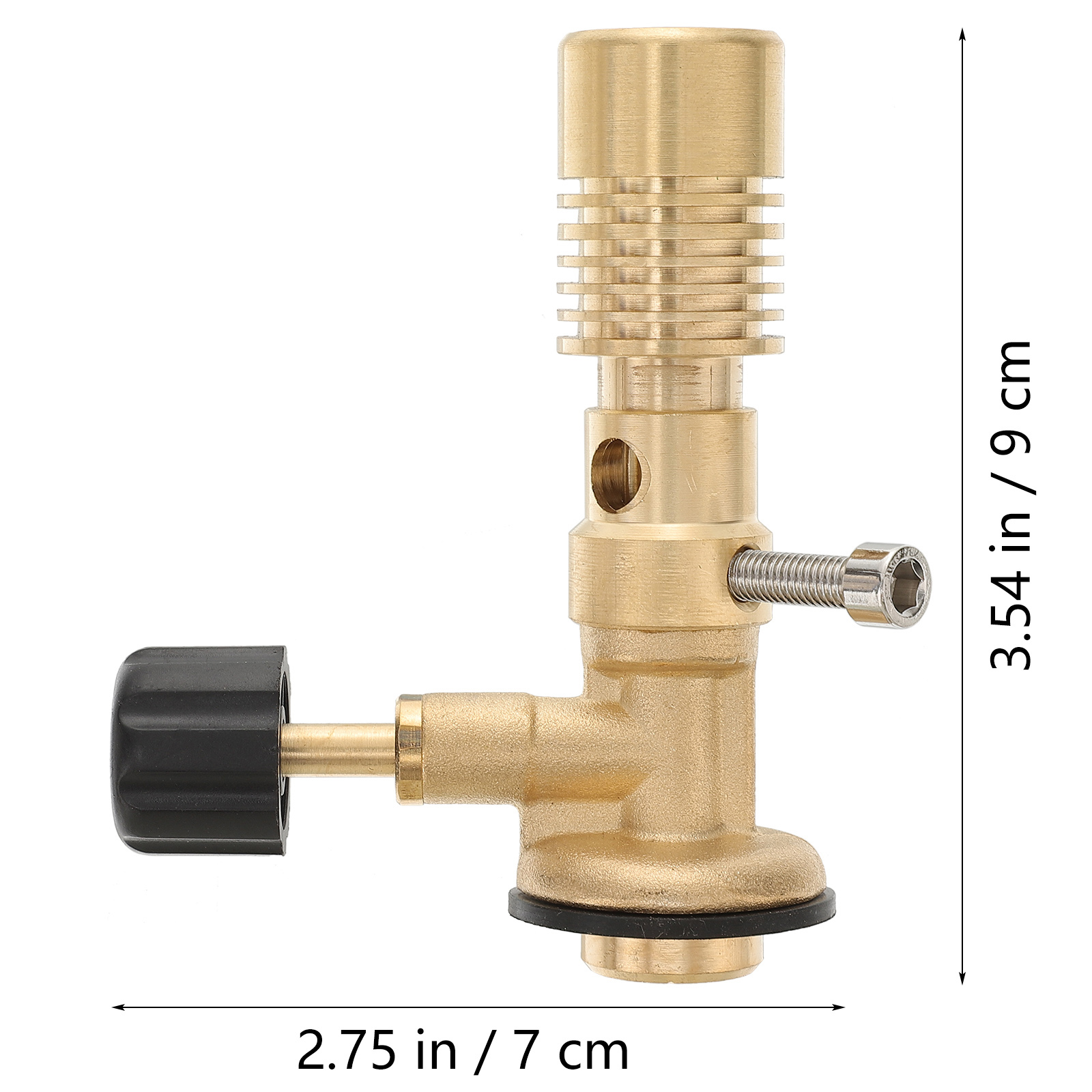 Tragbarer Gasbrennerkopf, Bunsenbrenner, Messingmaterial, Laborausrüstung, Heizung, Propan-Gasbrenner, Erdgasbrenner