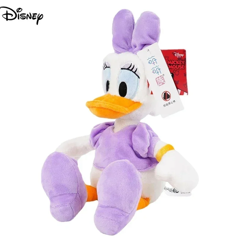 MINISO Donald Duck และ Daisy Plush ของเล่นร้อนตุ๊กตาสัตว์ของเล่นตุ๊กตาผ้าฝ้าย PP ตุ๊กตาวันเกิดคริสต์มาสปีใหม่นําเสนอสําหรับเด็ก