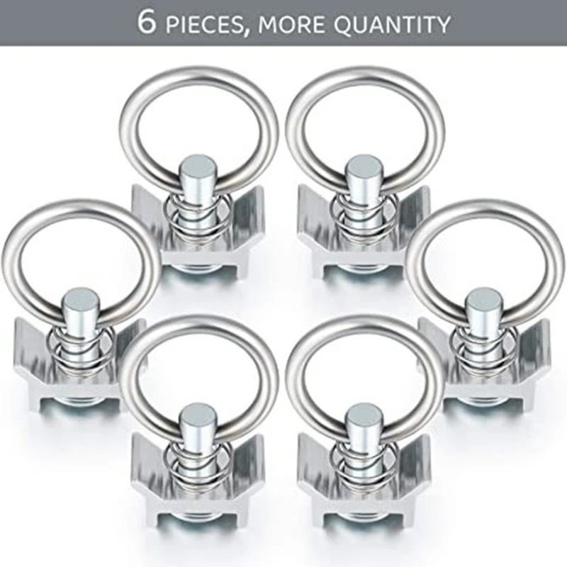 1/6/10 Chiếc L-Đường Đơn Đính Dây Xuống Lắp Bằng Thép Không Gỉ Nhanh Vòng Tròn Và lò Xo