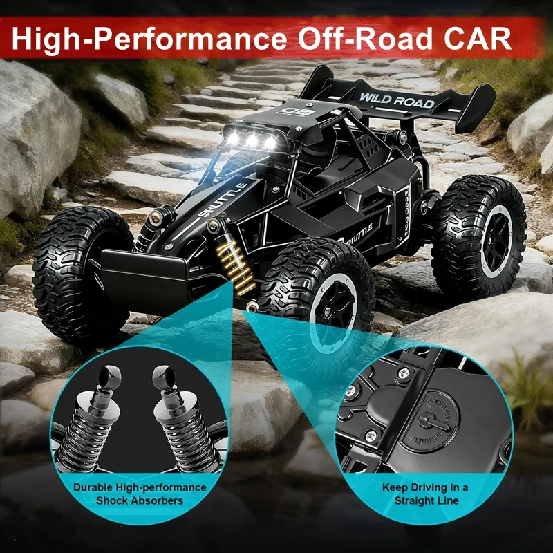 1:16 RC Auto Telecomandate Auto 2WD Radio Buggy Camion Drift Racing Arrampicata Fuoristrada Giocattolo All'aperto per Ragazzo Capretto Bambini