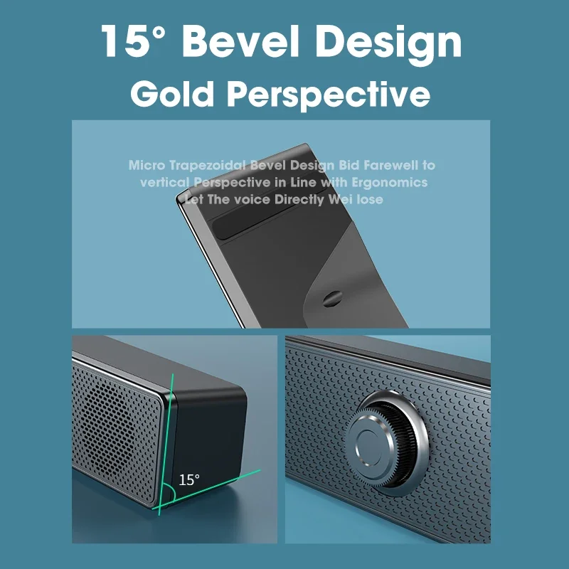 Cine en casa, altavoces Bluetooth, paneles de audio con cable y inalámbricos alimentados por USB, TV, PC, computadora portátil, sistema de juegos de audio 3D