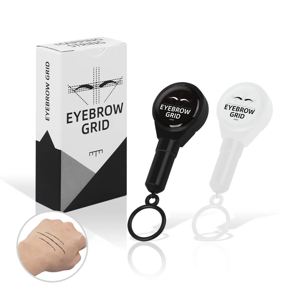 Neue Dehnbare Mapping Pre-tinte String Microblading Augenbraue Make-Up Färben Gewinde Semi Permanent Augenbrauen Grid Mess Werkzeuge