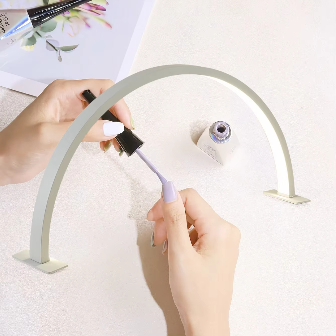 LED-nagellamp Halve maan Schoonheid en verhelderende schoonheidssalon Desktoplamp Wimperschoonheid Make-up Oogzorg Nagelkunst Speciale verlichting