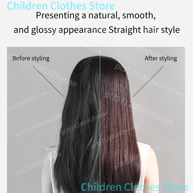 Plancha y secador de pelo profesional 2 en 1, plancha plana calefactora, cabello seco sin daños a la horquilla