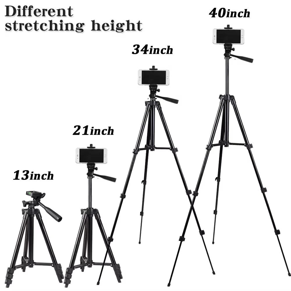 3120 Tripod For Phone 100cm Universal Camera Tripod Stand Phone Holder Lightweight Universal Photography For Xiaomi Huawei DSLR