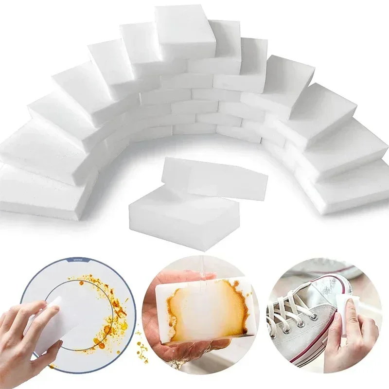 Esponja limpiadora mágica blanca de 2 a 20 piezas, esponja de limpieza Nano melamina para lavar platos, herramientas de limpieza del hogar para cocina y baño