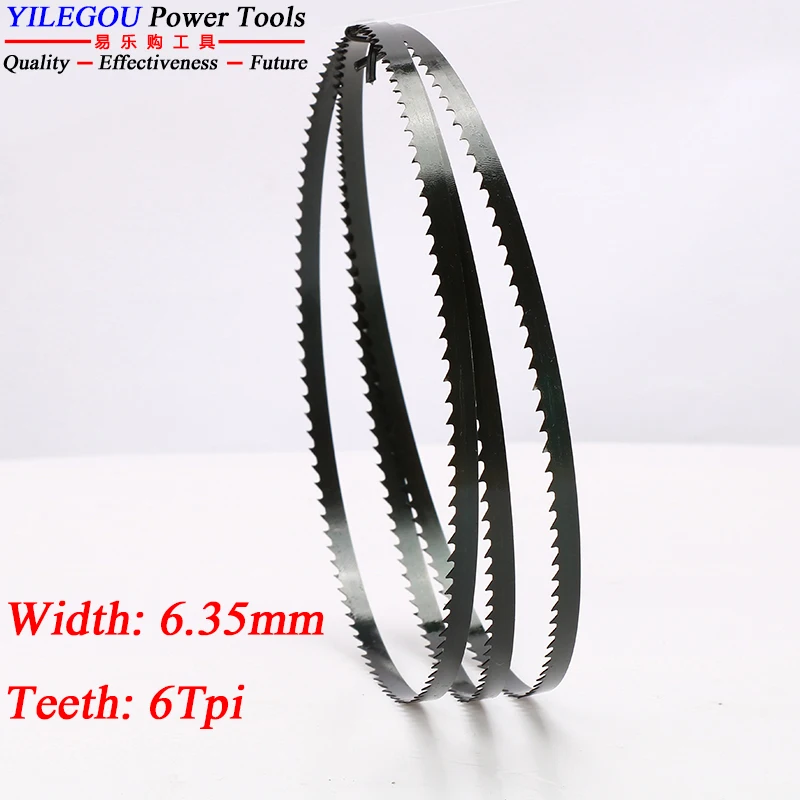 3 Miếng 10 “1750 Mm Ban Nhạc Lưỡi Cưa 1750*6.35*0.35 Mm * 6Tpi. Woodwroking Ban Nhạc Lưỡi Cưa Cho Đường Cong 6.35*0.35*1750 Mm * 14Tpi